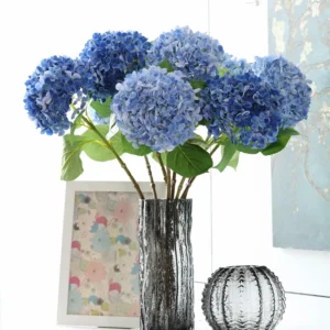 58cm Artificial Silk Hydrangea Bouquet – Elegant Faux Floral Décor